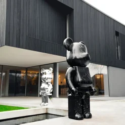 Aero Bear 135cm Black Resin Indoor Sculpture