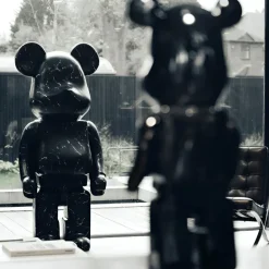 Aero Bear 135cm Black Resin Indoor Sculpture