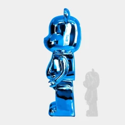Aero Bear 135cm Blue Resin Indoor Sculpture