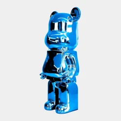 Aero Bear 50cm Blue Resin Indoor Sculpture