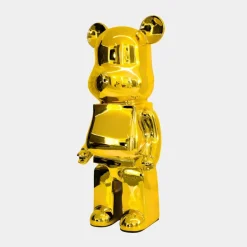 Aero Bear 50cm Gold Resin Indoor Sculpture