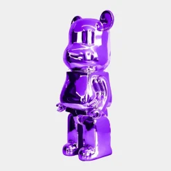 Aero Bear 50cm Purple Resin Indoor Sculpture