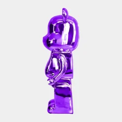 Aero Bear 50cm Purple Resin Indoor Sculpture