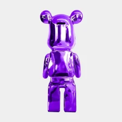 Aero Bear 50cm Purple Resin Indoor Sculpture