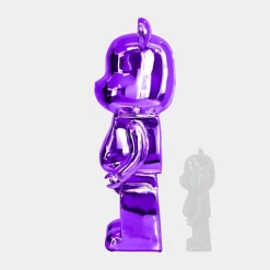 Aero Bear 135cm Purple Resin Indoor Sculpture