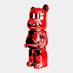 Aero Bear 50cm Red Resin Indoor Sculpture