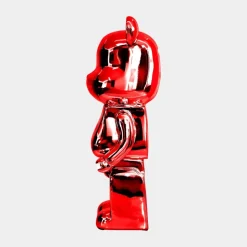 Aero Bear 50cm Red Resin Indoor Sculpture