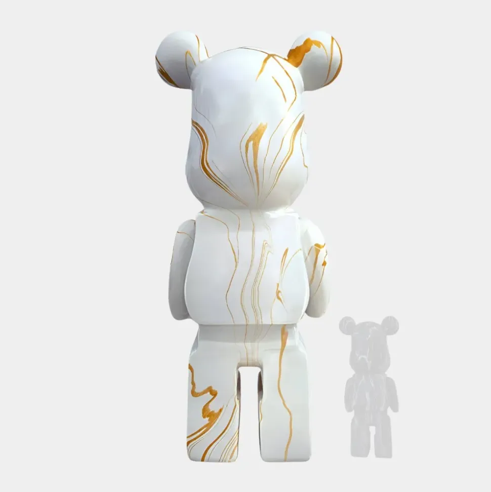 Aero Bear 165cm White Resin Indoor Sculpture