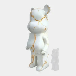 Aero Bear 165cm White Resin Indoor Sculpture