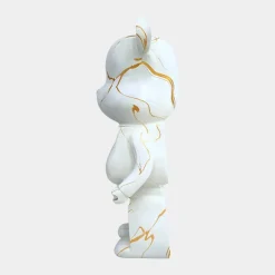 Aero Bear 50cm White Resin Indoor Sculpture