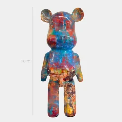 Aero Bear Colourburst 50cm Resin Indoor Sculpture