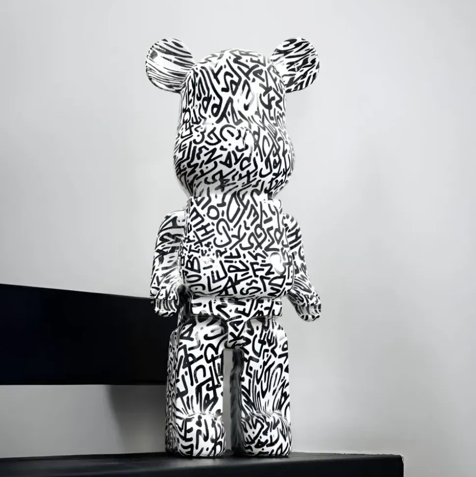 Aero Bear Doodle 50cm Resin Indoor Sculpture