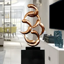 Aero Stream 74cm Bronze Metal Indoor Sculpture v2