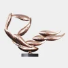 Aero Stream 50cm Copper Metal Indoor Sculpture