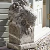 African Lions Stone Garden Statues