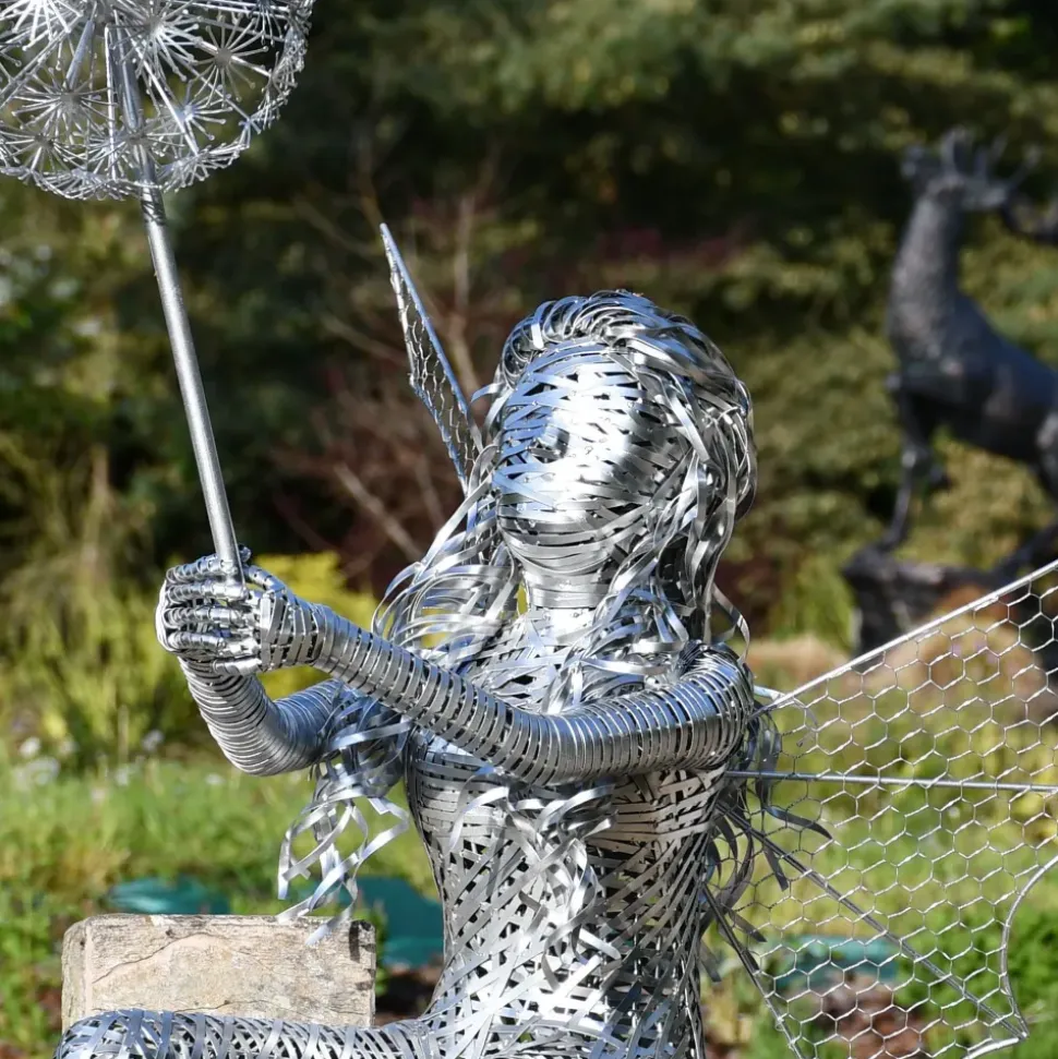 Alette Fairy 60cm Metal Wire Garden Sculpture