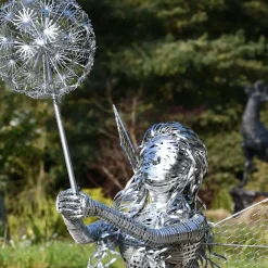 Alette Fairy 60cm Metal Wire Garden Sculpture