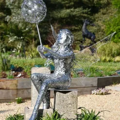 Alette Fairy Metal Wire Garden Sculpture
