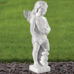 Angel 30cm Marble Resin Garden Statue