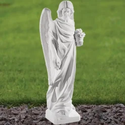 Angel 69cm Marble Resin Garden Statue