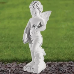 Angel 44cm Marble Resin Garden Statue