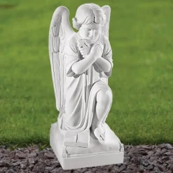 Angel 54cm Marble Resin Garden Statue