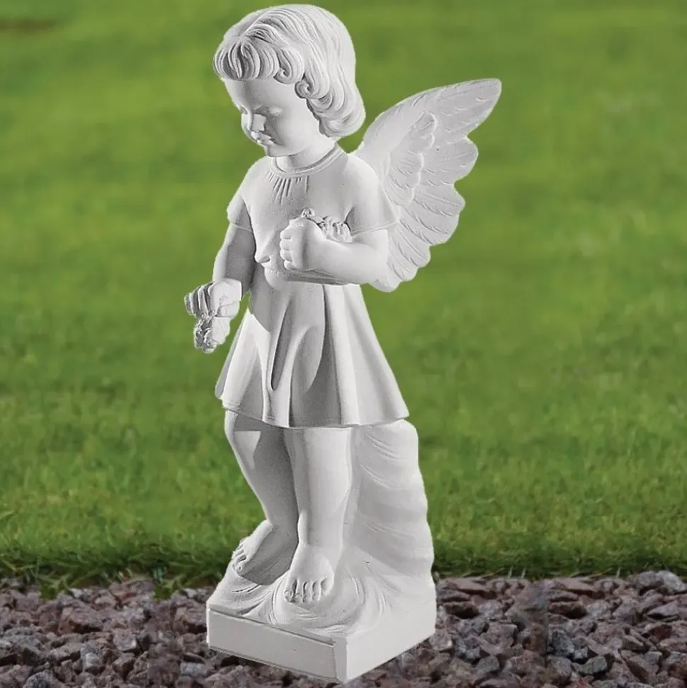 Angel 47cm Marble Resin Garden Statue