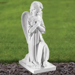 Angel 43cm Marble Resin Garden Statue