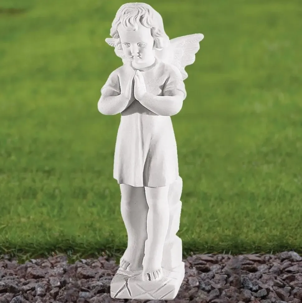 Angel 29cm Marble Resin Garden Statue