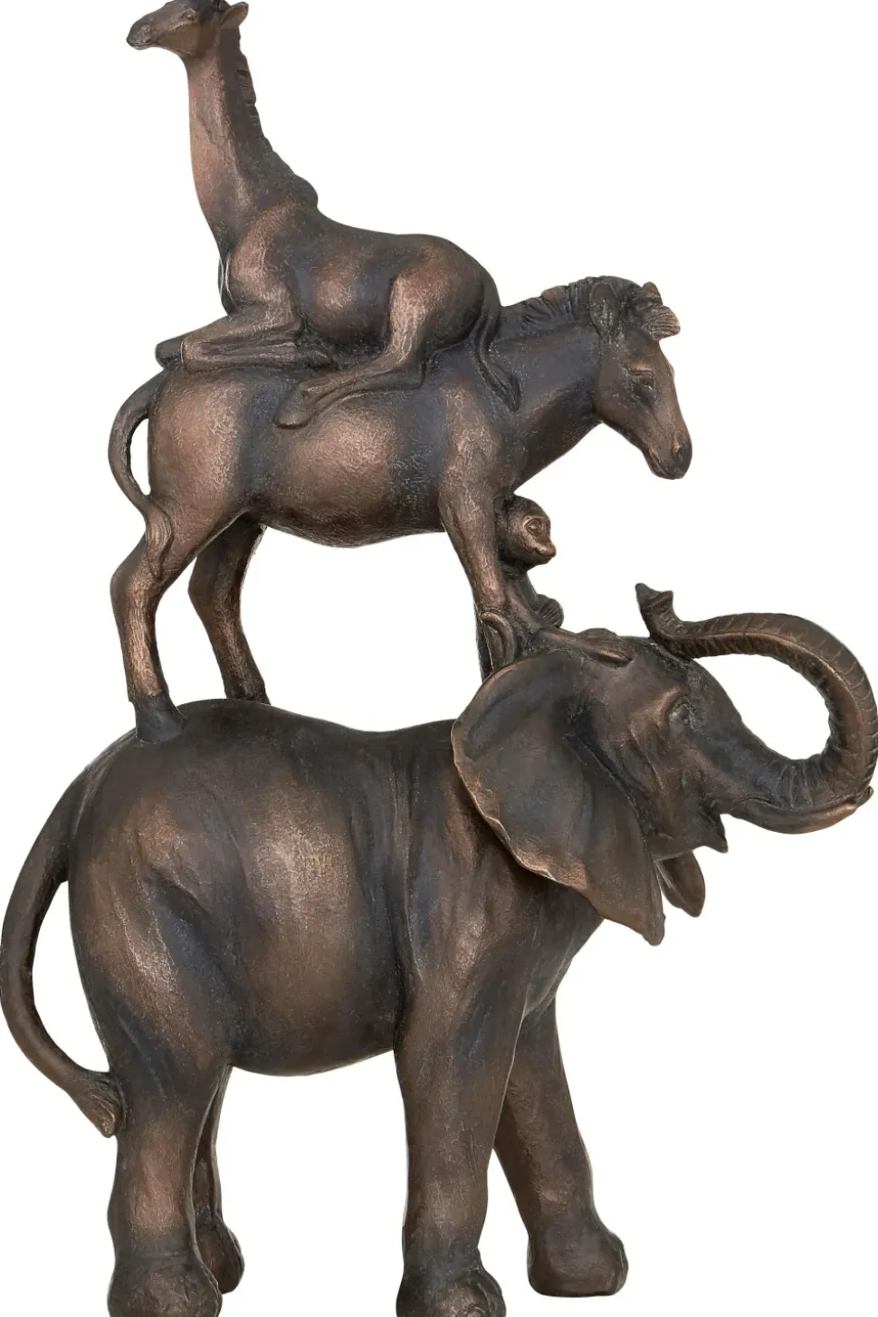 Animal Ascent 46cm Bronze Resin Indoor Statue