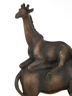 Animal Ascent 46cm Bronze Resin Indoor Statue
