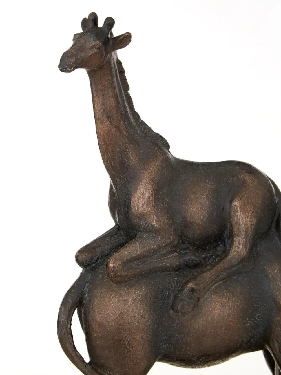 Animal Ascent 46cm Bronze Resin Indoor Statue