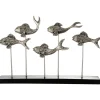 Aqua Symphony Fish 35cm Wood Indoor Sculpture
