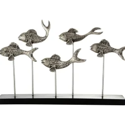 Aqua Symphony Fish 35cm Wood Indoor Sculpture