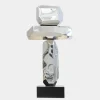 Astrolith 89cm Silver Metal Indoor Sculpture v3