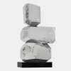 Astrolith 73cm Silver Metal Indoor Sculpture v2