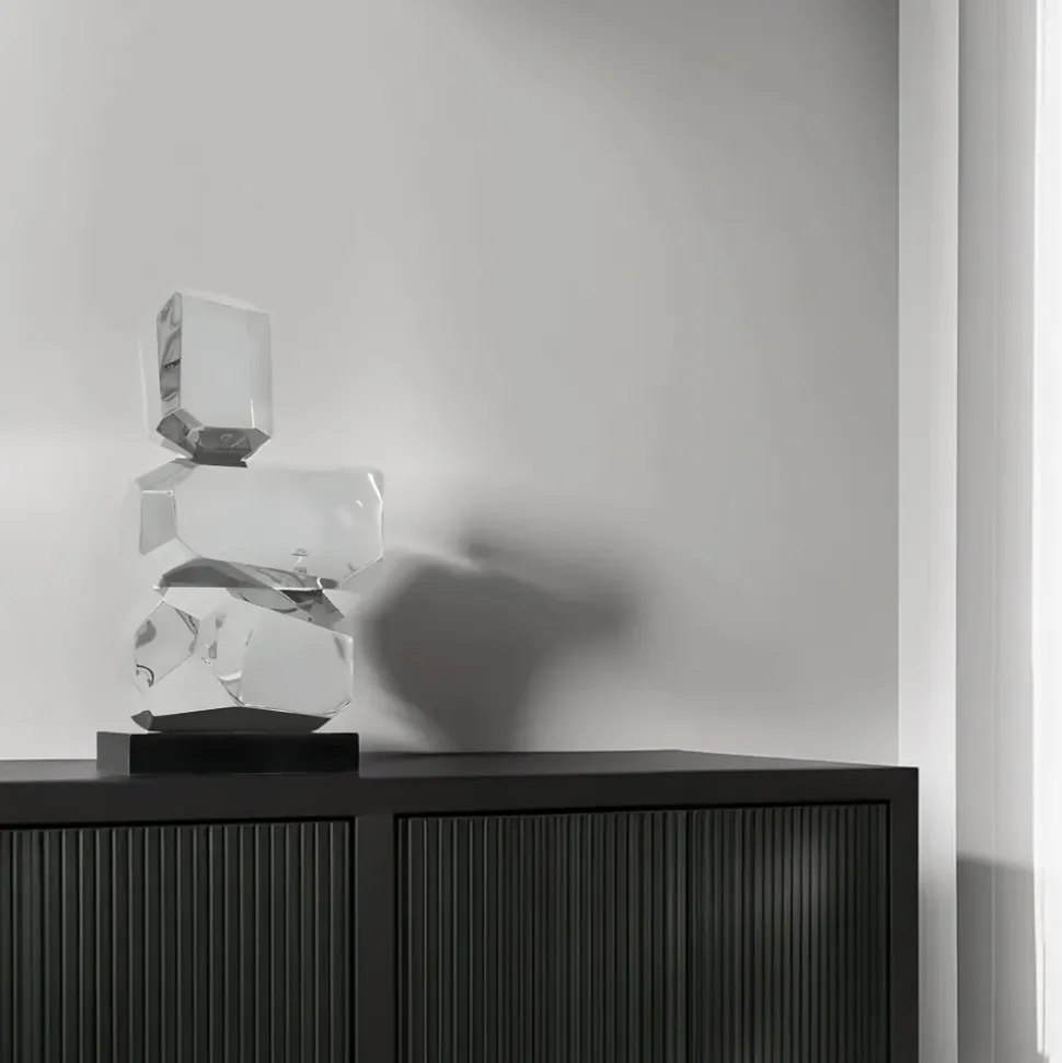 Astrolith 73cm Silver Metal Indoor Sculpture v2