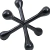Atomic Bloom 16cm Black Metal Indoor Sculpture
