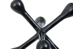 Atomic Bloom 16cm Black Metal Indoor Sculpture