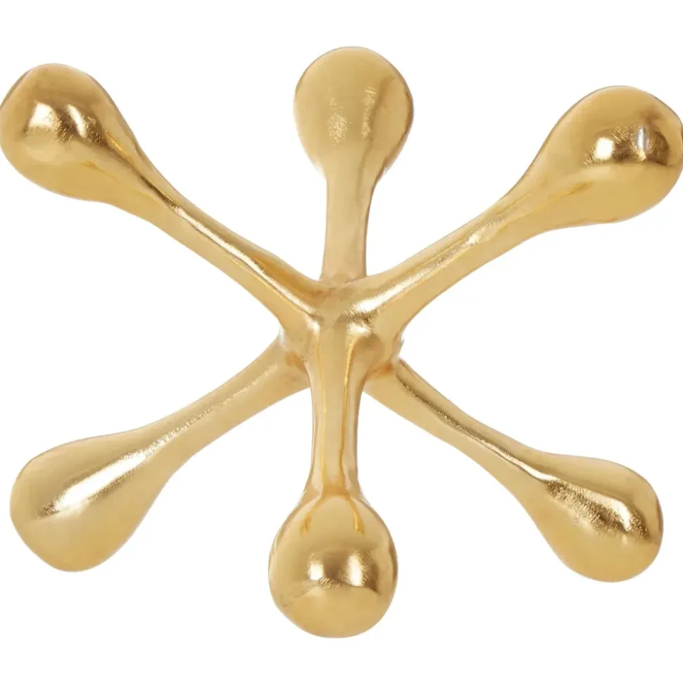 Atomic Bloom 16cm Gold Metal Indoor Sculpture