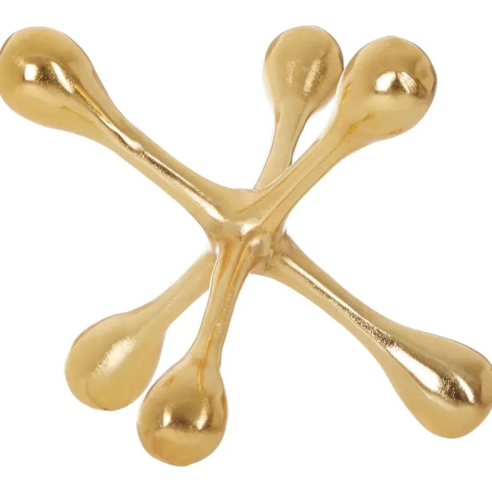 Atomic Bloom 16cm Gold Metal Indoor Sculpture