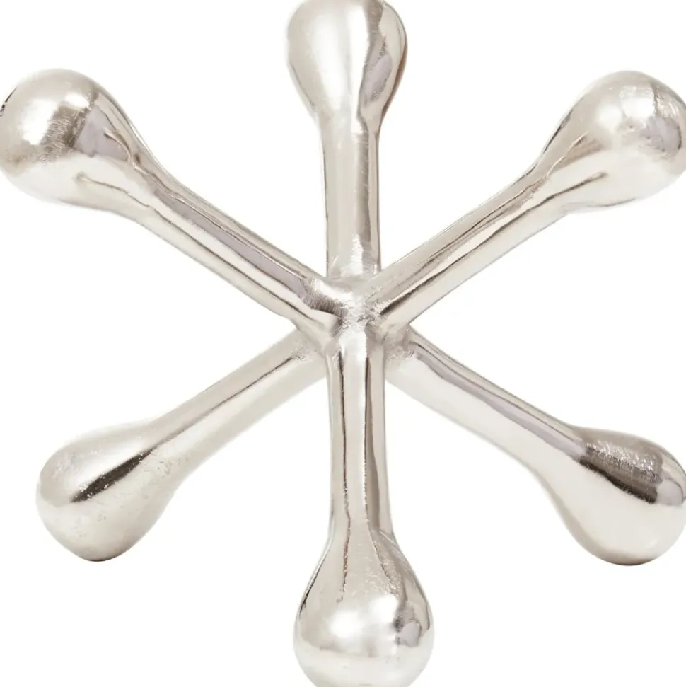 Atomic Bloom 14cm Silver Metal Indoor Sculpture