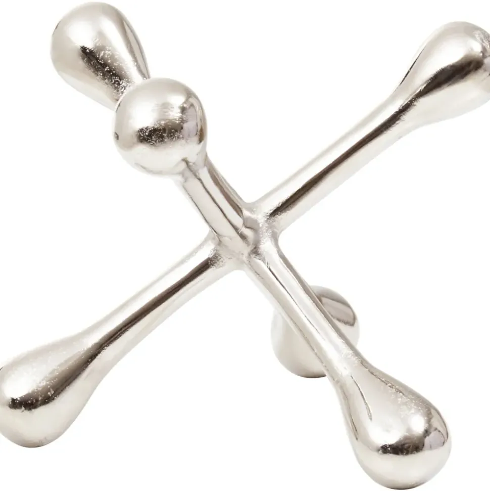 Atomic Bloom 14cm Silver Metal Indoor Sculpture
