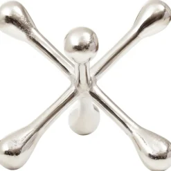Atomic Bloom 14cm Silver Metal Indoor Sculpture