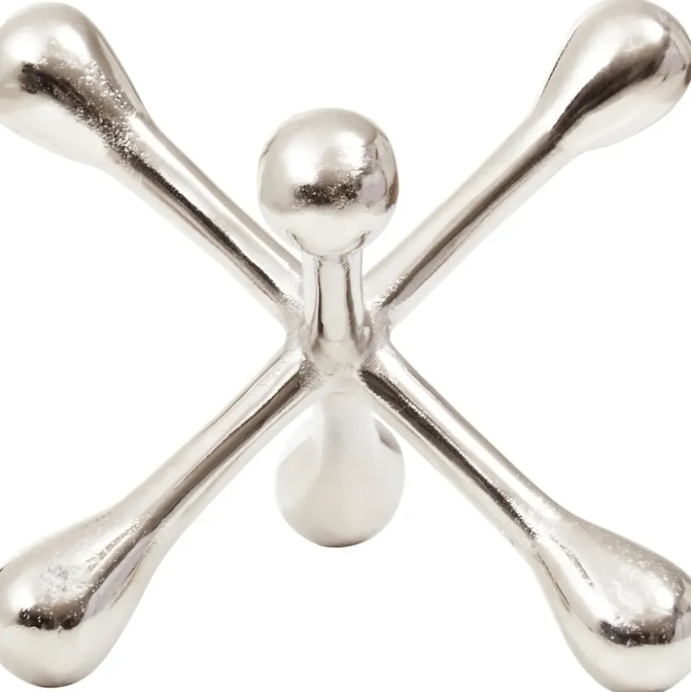 Atomic Bloom 14cm Silver Metal Indoor Sculpture