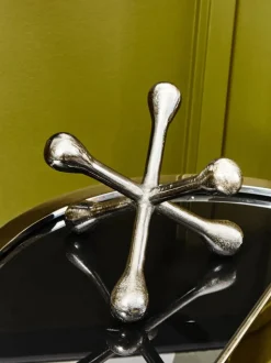 Atomic Bloom 14cm Silver Metal Indoor Sculpture