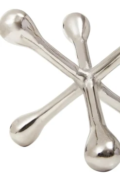 Atomic Bloom 14cm Silver Metal Indoor Sculpture
