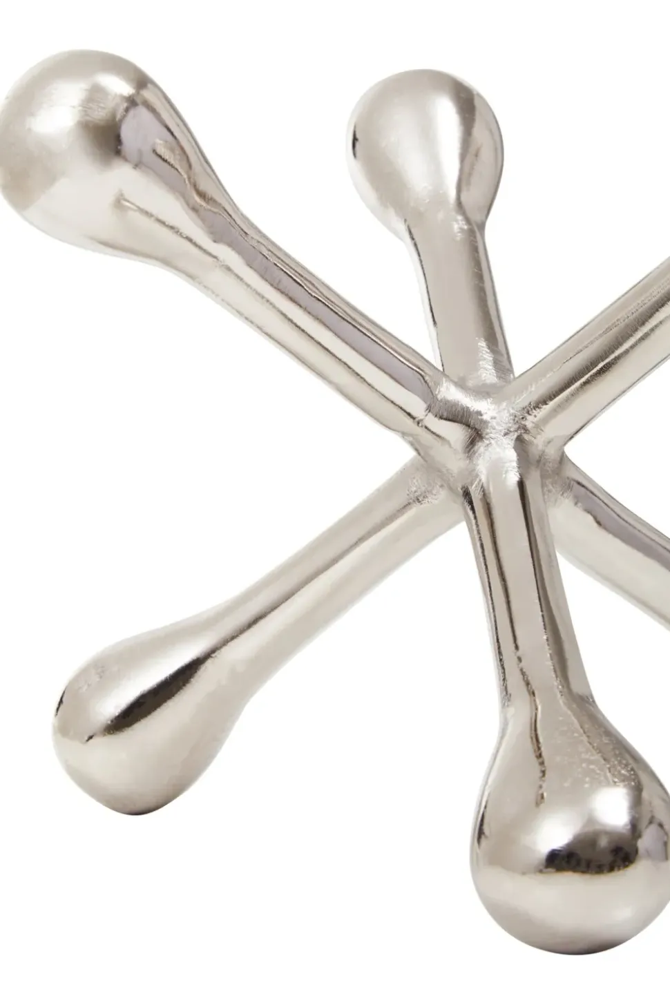 Atomic Bloom 14cm Silver Metal Indoor Sculpture