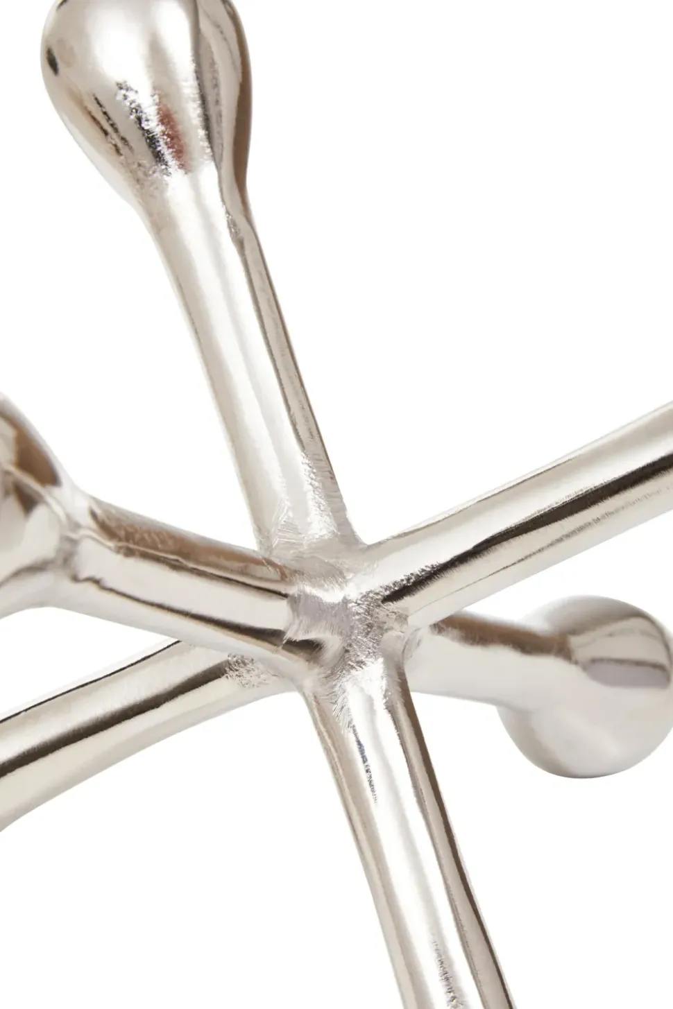 Atomic Bloom 14cm Silver Metal Indoor Sculpture