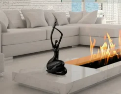 Awakened Grace 54cm Black Resin Indoor Sculpture